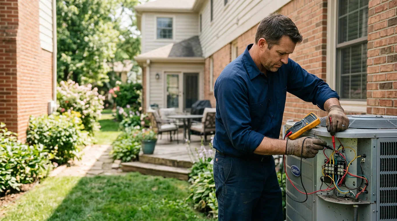 HVAC technician working near Cuba, KS